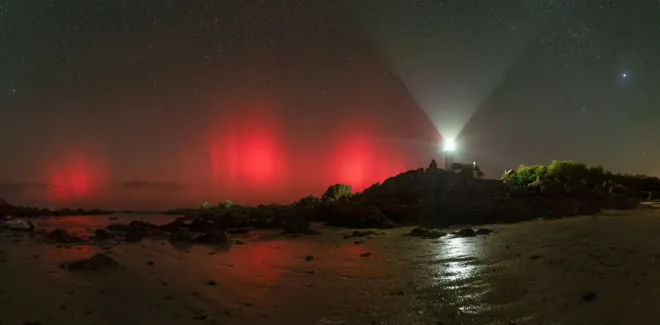 Fotos increibles auroras boreales iluminaron cielo bretana