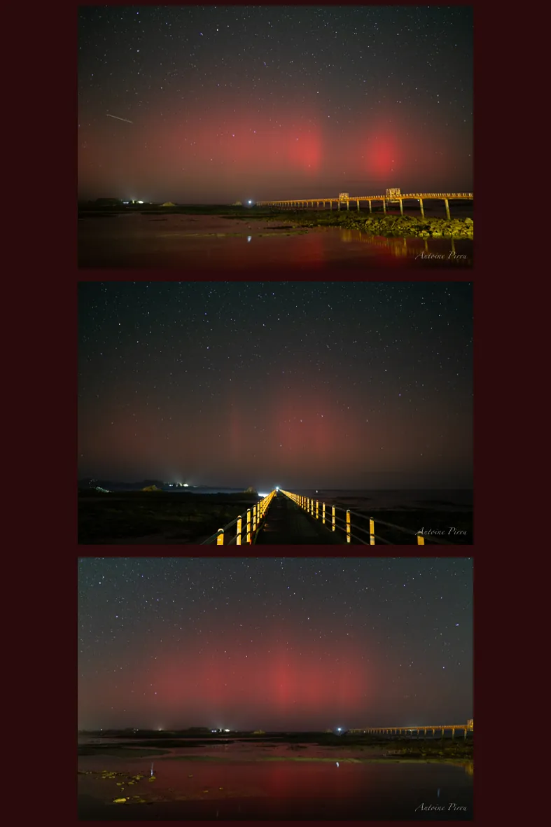 Fotos increibles auroras boreales iluminaron cielo bretana